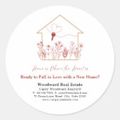 新しい家で愛を育む準備はできていますか？｜不動産プロモーション ラウンドシール (正面)