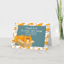 新しい家で猫を カード