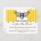 新しい家で甘いスタート | 不動産仲介業者 案内ポストカード (正面/裏面)