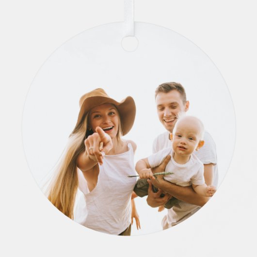 新しい家でBurlapスノーフレーク初めてのクリスマス メタルオーナメント (裏面)