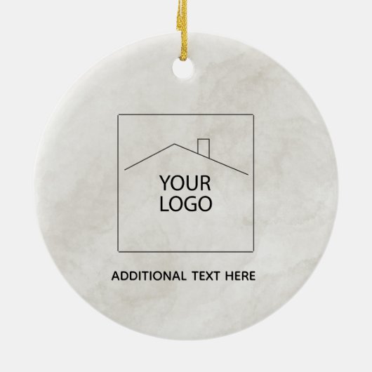 新しい家にキャビン初めてのクリスマスを記録する セラミックオーナメント (裏面)