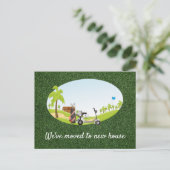 新しい家に引っ越したゴルフ シーズンポストカード (スタンド正面)