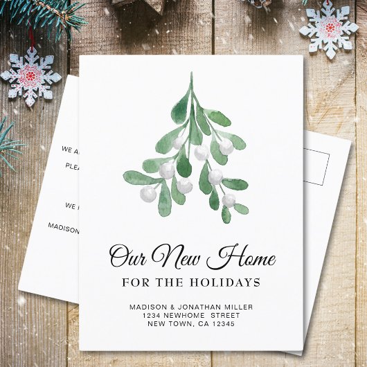 新しい家に引っ越す休日 案内ポストカード