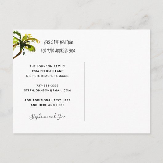 新しい家に魂を養う場所で生きる 案内ポストカード (裏面)