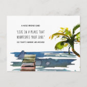 新しい家に魂を養う場所で生きる 案内ポストカード (正面)