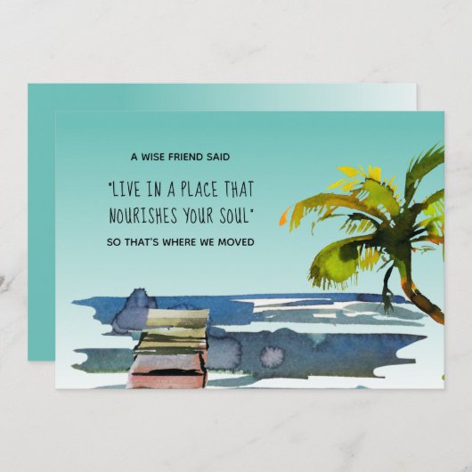 新しい家に魂を養う場所で生きる 案内状 (正面/裏面)