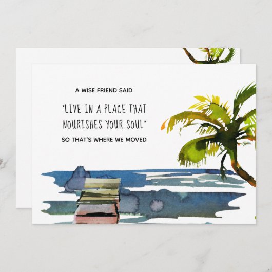 新しい家に魂を養う場所で生きる 案内状 (正面/裏面)