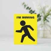 新しい家のおもしろカード用はがきを移動する 案内ポストカード (スタンド正面)