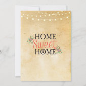 新しい家のお披露目 スイートホーム 鍵 招待状 招待 (裏面)