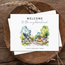 新しい家のオーナーさん、地域へようこそ 不動産