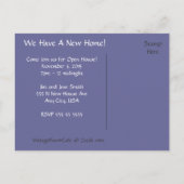 新しい家のオープンハウスの招待状郵便はがき インビテーションポストカード (裏面)