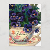 新しい家のオープンハウスの招待状郵便はがき インビテーションポストカード (正面)