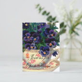 新しい家のオープンハウスの招待状郵便はがき インビテーションポストカード (スタンド正面)