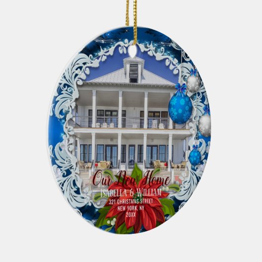 新しい家のクリスマス飾り|新しいホームギフト セラミックオーナメント (右)