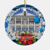 新しい家のクリスマス飾り|新しいホームギフト セラミックオーナメント (正面)