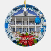 新しい家のクリスマス飾り|新しいホームギフト セラミックオーナメント (裏面)