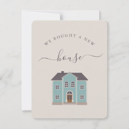 新しい家のクリーム＆ターコイズブルーのお知らせ