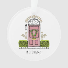 新しい家のドアアート　クリスマスおめでとう　名前　住所 オーナメント