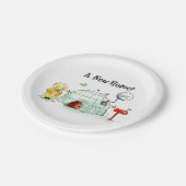 新しい家のホームパーティ ペーパープレート (アングル)