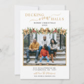 新しい家のホールを飾る フォト クリスマス 新しい家への引っ越し 案内状 (正面)