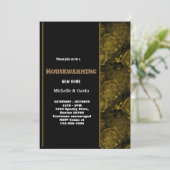 新しい家のモダンな秋のハウスウォーミンパーティー 招待状 (スタンド正面)