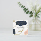 新しい家の不動産屋実在におめでとう スクエア名刺 (スタンド正面)