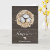 新しい家の不動産屋実在の車の記念日 カード (黄色い花)