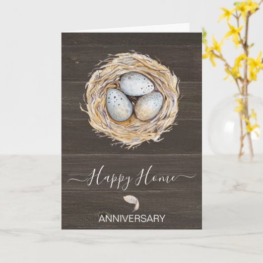 新しい家の不動産屋実在の車の記念日 カード (黄色い花)