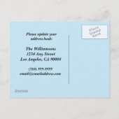 新しい家の住所変更 案内ポストカード (裏面)