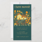 新しい家の住所 かわいい農家の木がないカード セーブザデート (正面)