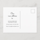 新しい家の住所 冬のクリスマス ご転居のお知らせ 案内ポストカード (裏面)