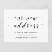 新しい家の住所、引越し案内 ポストカード (正面)