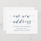 新しい家の住所、引越し案内 ポストカード (正面/裏面)