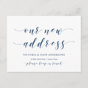 新しい家の住所、引越し案内 ポストカード