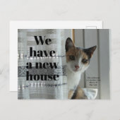 新しい家の写真がある 案内ポストカード (正面/裏面)