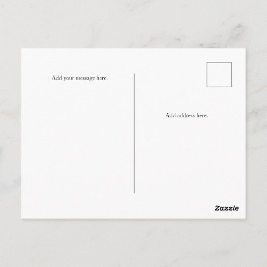 新しい家の写真ポストカードおめでとう ポストカード (裏面)