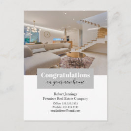 新しい家の写真ポストカードおめでとう ポストカード