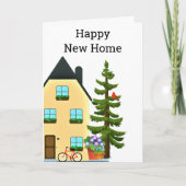 新しい家の幸せを祝うグリーティングカード カード (正面)