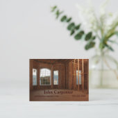 新しい家の建設中 名刺 (スタンド正面)