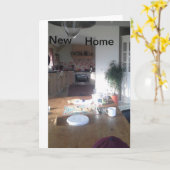 新しい家の所有者のカード。 カード (黄色い花)