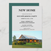 新しい家の温暖化パーティー写真 招待状 (正面/裏面)