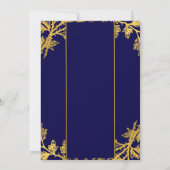 新しい家の現代的な秋のホームパーティーのお誘い 招待状 (裏面)