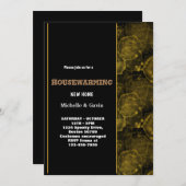 新しい家の現代的な秋のホームパーティー 招待状 (正面/裏面)