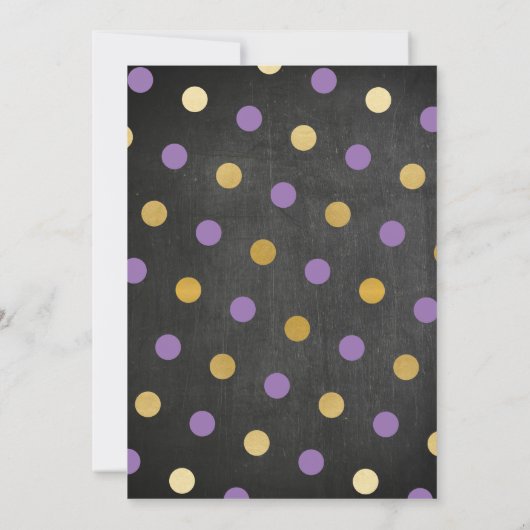 新しい家の甘い家の引っ越しチョークボードキー招待 招待状 (裏面)