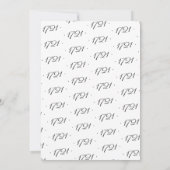 新しい家の番号エレガント写真の移動 案内状 (裏面)