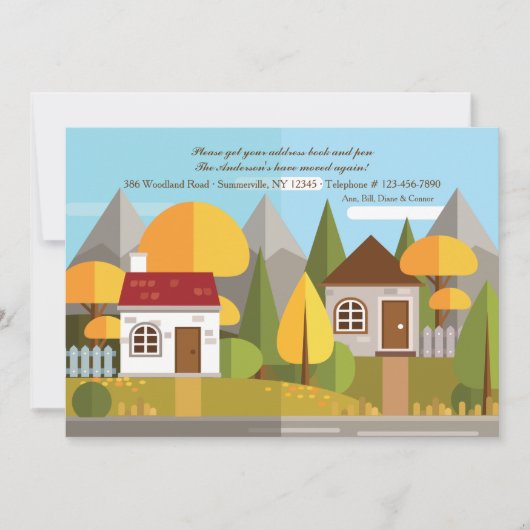 新しい家の発表 案内状 (正面)