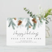 新しい家の緑の移動お知らせカード シーズンカード (スタンド正面)