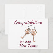 新しい家の鍵 ポストカード (正面/裏面)