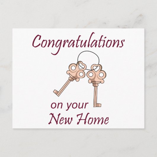 新しい家の鍵 ポストカード (正面)