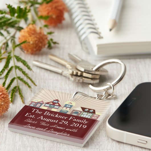 新しい家はちょうどKeychainを動かしました キーホルダー (正面右)